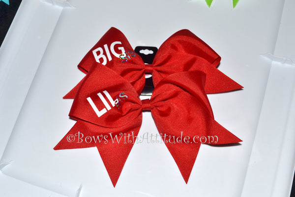  Cheer Bows Red Cheerleading Softball - Gifts for Girls and  Women Team Bow with Ponytail Holder Complete your Cheerleader Outfit  Uniform Strong Hair Ties Bands Elastics by Kenz Laurenz (1) 