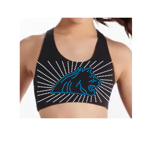 Bluegrass Athletics - Black Sports Bra with 2024 Design