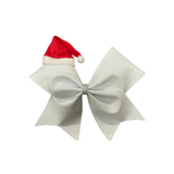 Holiday -Glitter Santa Hat Bow