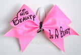 Novelty - This Beauty is a Beast Glitter Bow