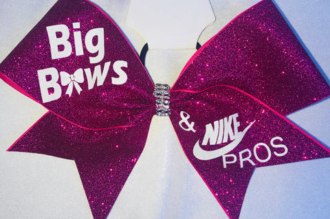 Novelty - BIG BOWS AND NIKE PROS PINK GLITTER