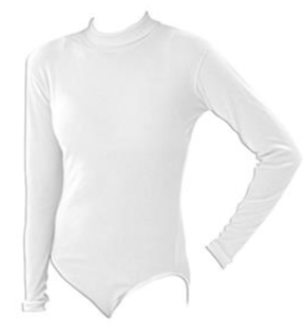 White L/S Full Bodysuit